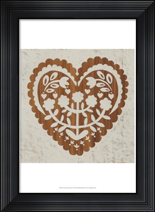 Framed Country Woodcut IV Print