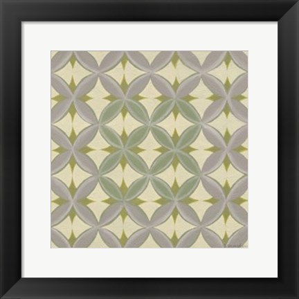 Framed Fleur de Vie Tile I Print