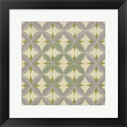 Framed Fleur de Vie Tile I Print