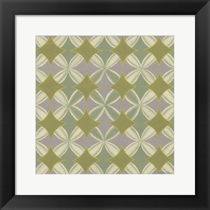 Framed Fleur de Vie Tile II Print