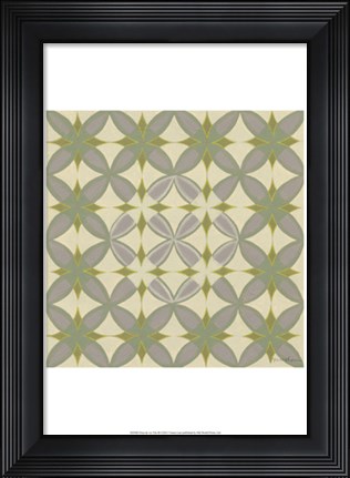 Framed Fleur de Vie Tile III Print