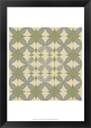 Framed Fleur de Vie Tile III Print