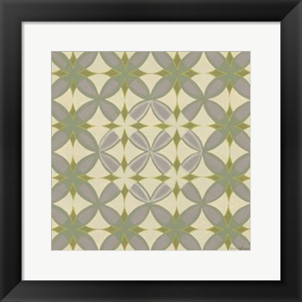 Framed Fleur de Vie Tile III Print