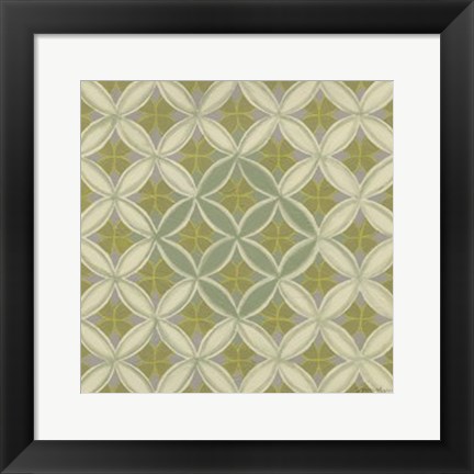 Framed Fleur de Vie Tile IV Print