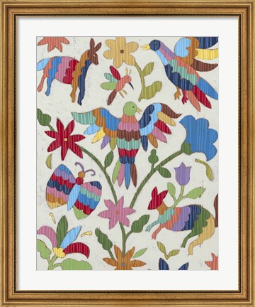 Framed Otomi Embroidery II Print