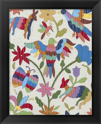 Framed Otomi Embroidery II Print