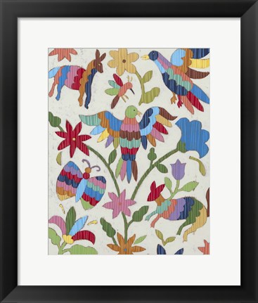 Framed Otomi Embroidery II Print