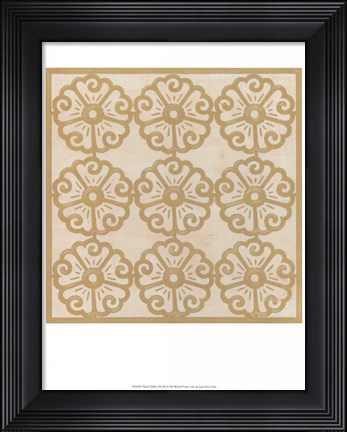 Framed Floral Trellis I Print