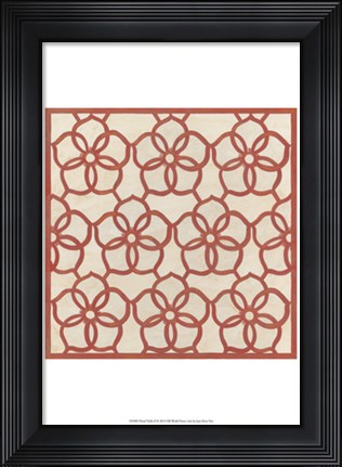 Framed Floral Trellis II Print