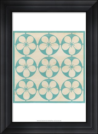 Framed Floral Trellis III Print