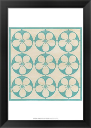 Framed Floral Trellis III Print