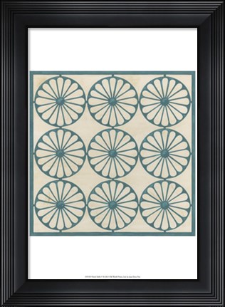Framed Floral Trellis V Print