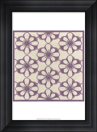Framed Floral Trellis VI Print