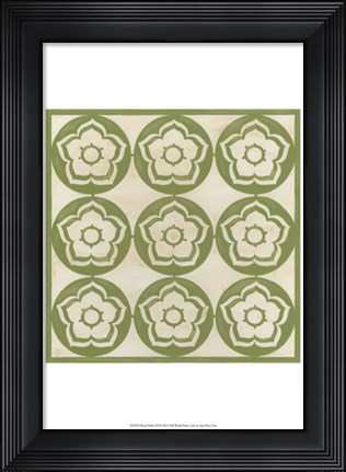Framed Floral Trellis VII Print