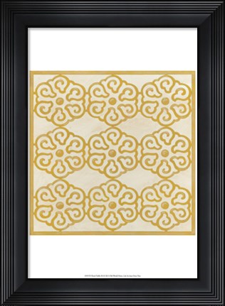 Framed Floral Trellis IX Print
