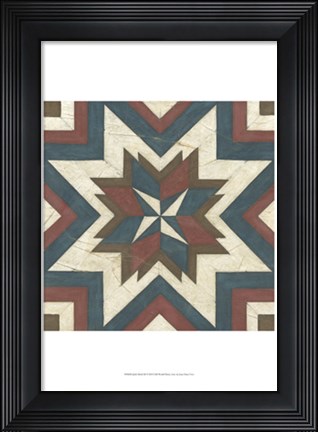 Framed Quilt Motif III Print