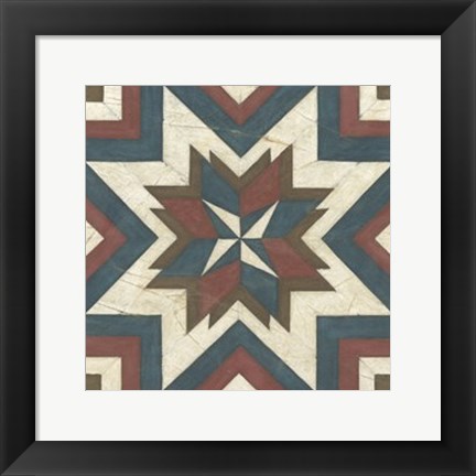 Framed Quilt Motif III Print