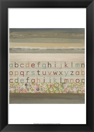 Framed Alphabet I Print