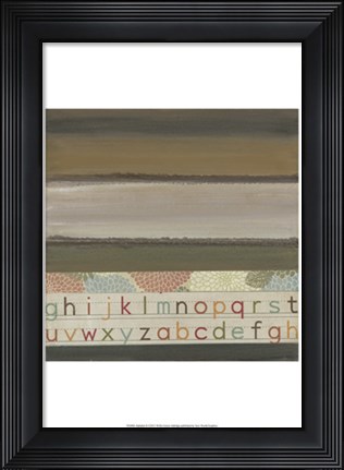 Framed Alphabet II Print
