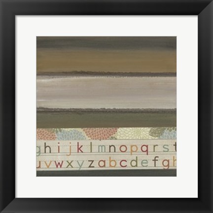 Framed Alphabet II Print