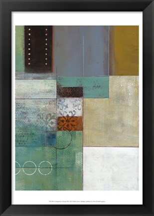 Framed Cosmopolitan Abstract II Print