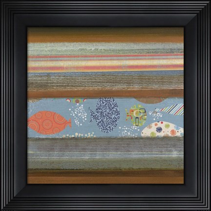 Framed Fantasy Fish I Print