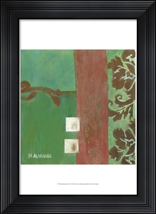 Framed Sophisticated Scroll I Print