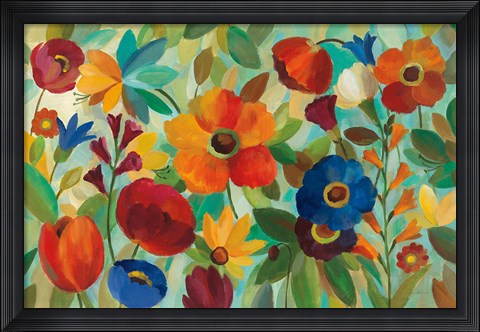 Framed Summer Floral V Print