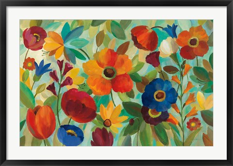 Framed Summer Floral V Print