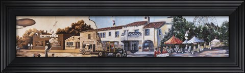 Framed Lompoc Mural Society&#39;s Community Canvas Print