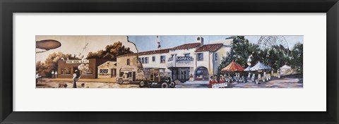 Framed Lompoc Mural Society&#39;s Community Canvas Print