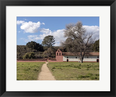 Framed La Purisima Mission, Lompoc, California Print