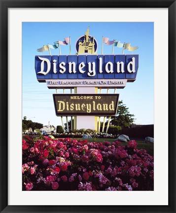 Framed Disneyland in Orange County, California, 1955 Print