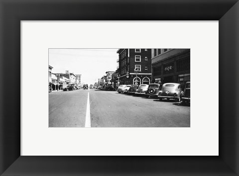 Framed Downtown Anaheim 1946 Print