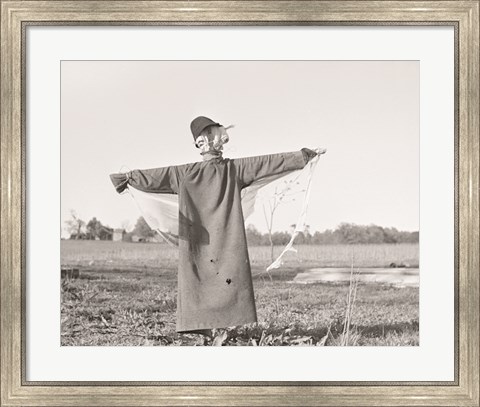 Framed Scarecrow, North Carolina Print