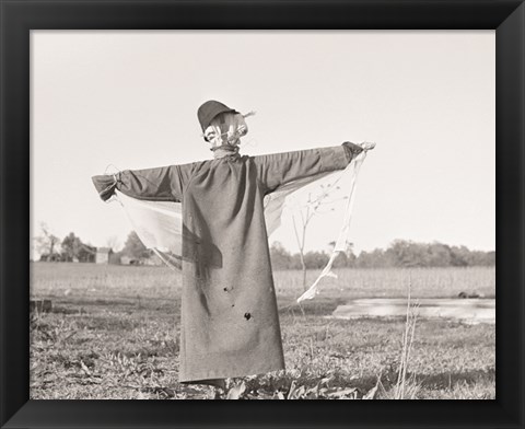 Framed Scarecrow, North Carolina Print