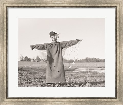 Framed Scarecrow, North Carolina Print