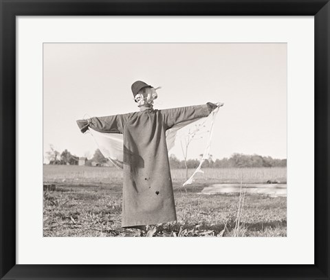 Framed Scarecrow, North Carolina Print