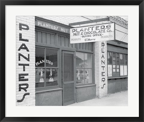 Framed Peanut Buying Office in Enfield, North Carolina Print