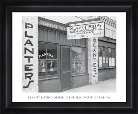 Framed Peanut Buying Office in Enfield, North Carolina Print