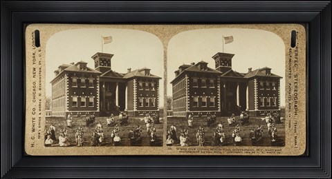Framed White Oak Cotton Mill School. Greensboro, N.C Print