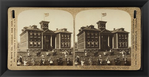 Framed White Oak Cotton Mill School. Greensboro, N.C Print