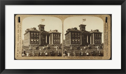 Framed White Oak Cotton Mill School. Greensboro, N.C Print