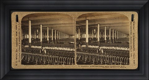 Framed Slubbers, White Oak Cotton Mills. Greensboro, N.C Print