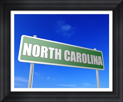 Framed North Carolina Print