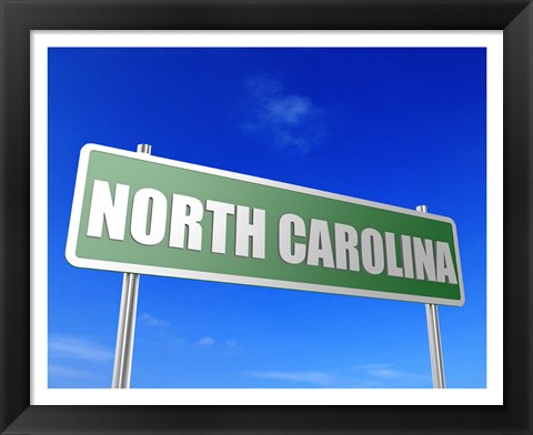 Framed North Carolina Print