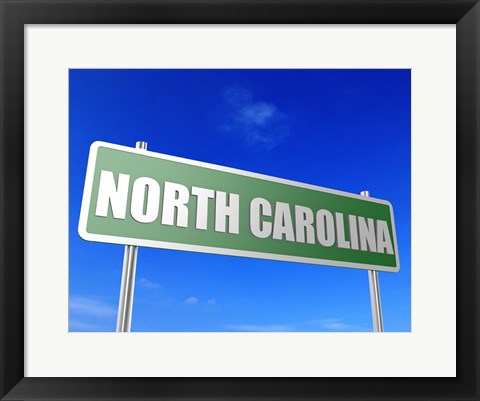 Framed North Carolina Print