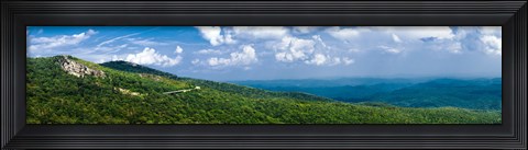 Framed Panorama of the Blue Ridge Parkway Asheville, NC Print