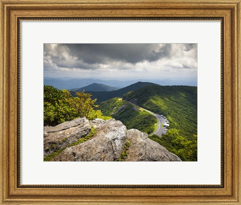 Framed Blue Ridge Parkway Craggy Gardens Scenic Mountains Asheville NC Print