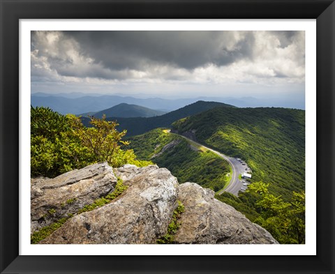 Framed Blue Ridge Parkway Craggy Gardens Scenic Mountains Asheville NC Print